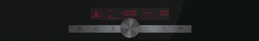 Vestavná trouba Mora VTS 785 DB, černá, ovládací panel