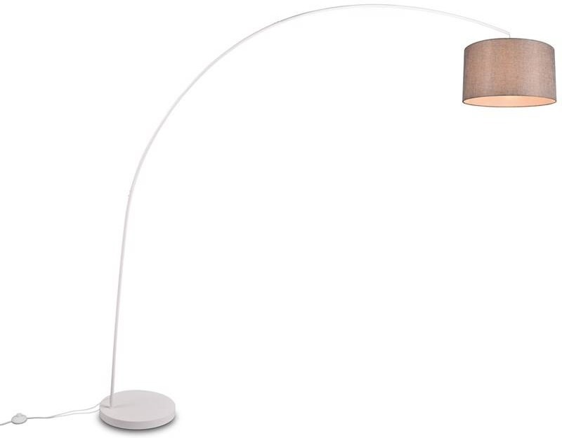 Stojací lampa TRIO Mansur - šedá/bílá