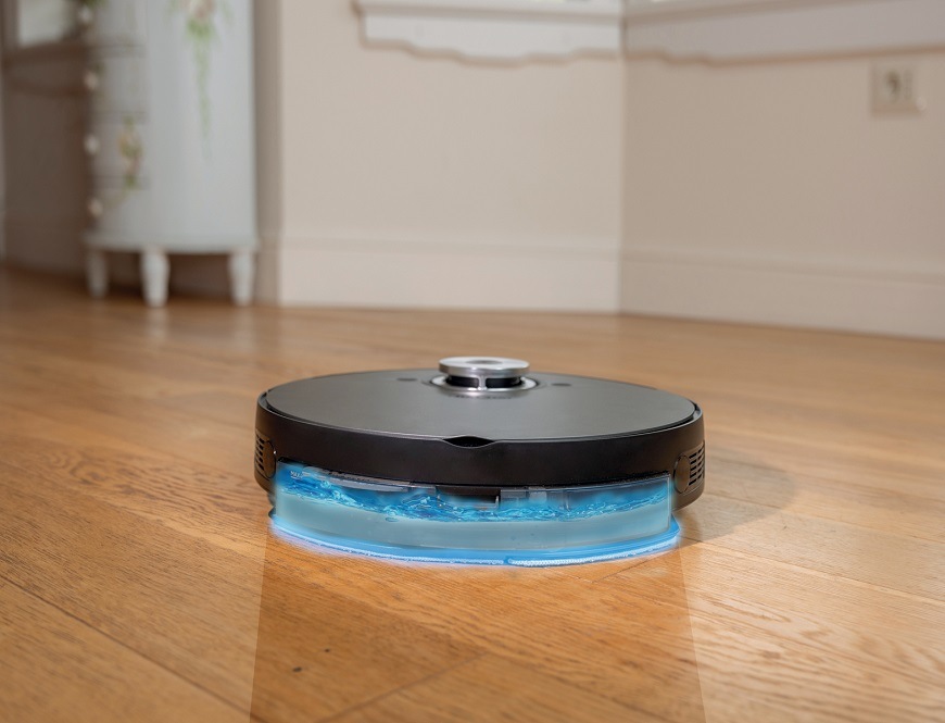 Robotický vysavač Hisense RVCLS144AB, černý, Vibrační mopování