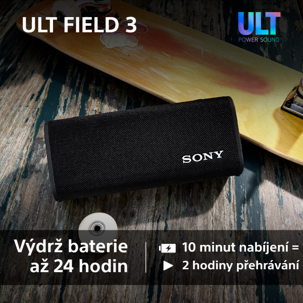 Přenosný reproduktor Sony ULT FIELD 3, bílý