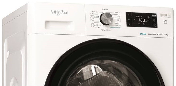 Pračka Whirlpool FFB 8258 BV EE, bílá, 14 pracích programů