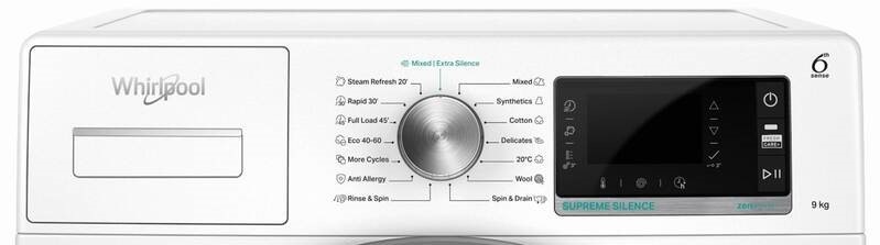 Pračka Whirlpool Supreme Silence W6 W945WB EE, bílá