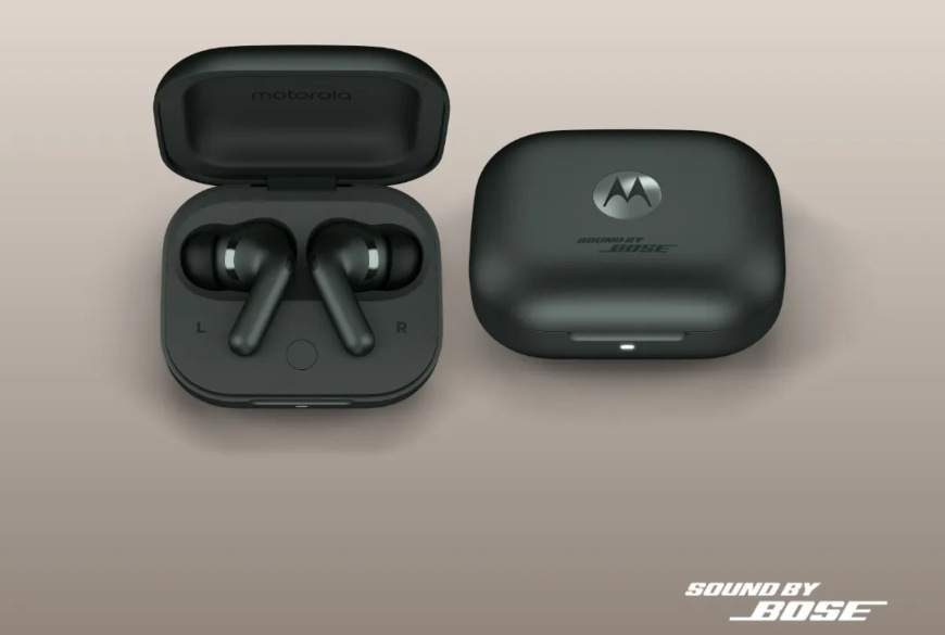 Motorola Moto Buds+ (Sound by BOSE), Forest Grey