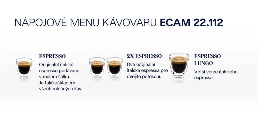 Espresso De'Longhi ECAM 22.112 B Magnifica S