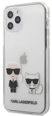 Karl Lagerfeld Karl & Choupette pro Apple iPhone 12/12 Pro, průhledná