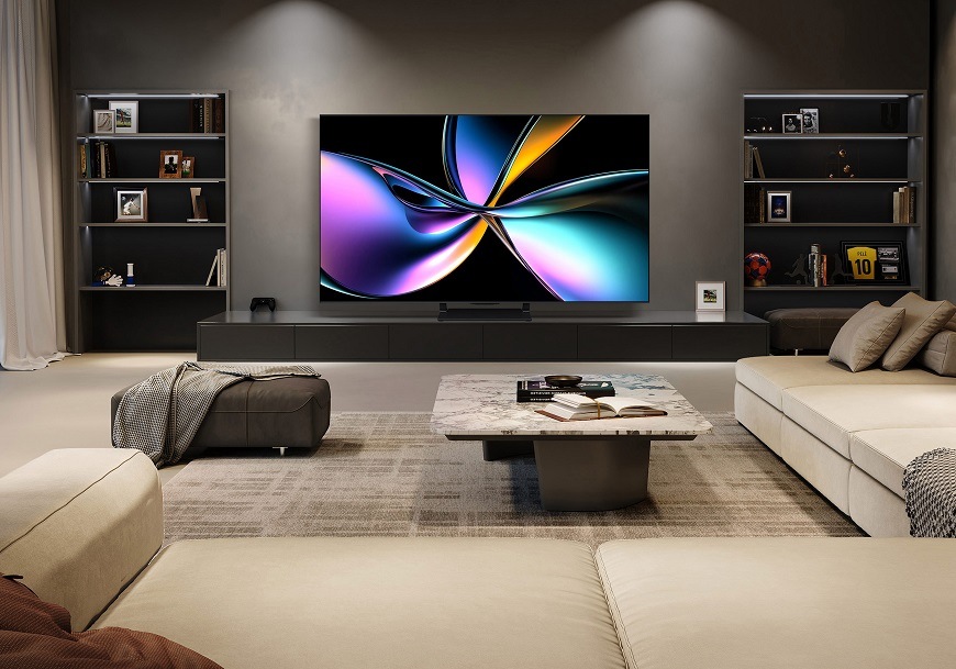 Hisense TV 55U7Q PRO, v domácnosti