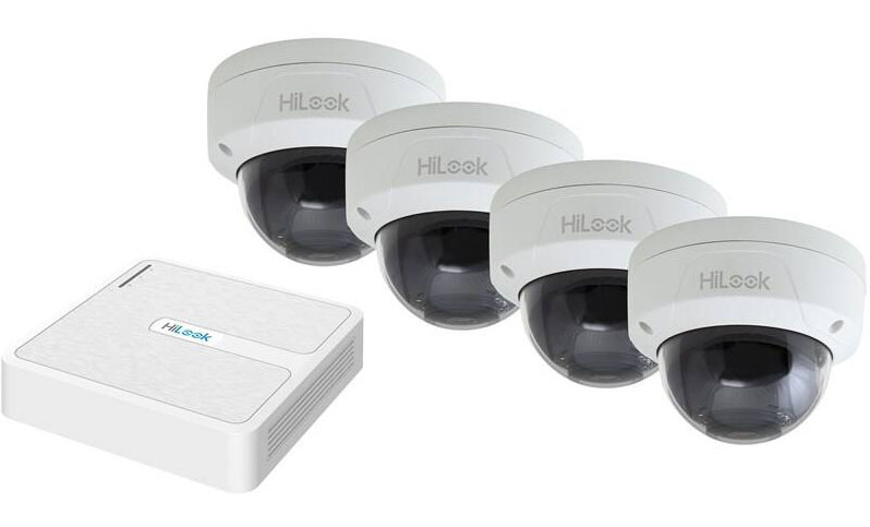 HiLook NVR-104H-D/4P(C) + 4x IP kamera IPC-D140H(C) kit