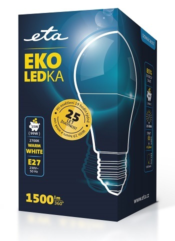 žárovka ETAA60W15WW01 LED