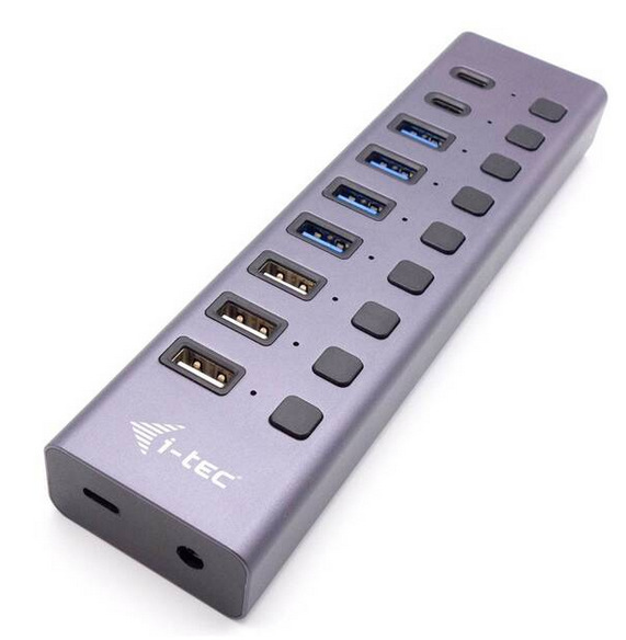 i-tec USB 3.0/USB-C 9port, LAN + Power Adapter 60W (CACHARGEHUB9LAN)