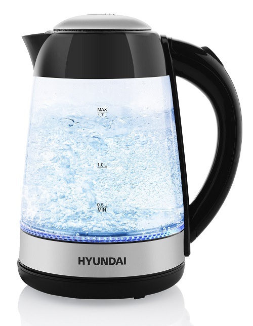 Rychlovarná konvice Hyundai VK180, černá, sklo