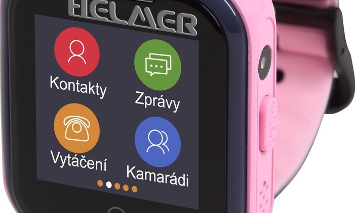 Helmer LK709 dětské s GPS lokátorem, růžová