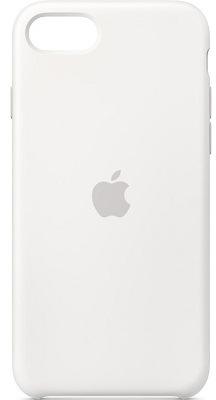 Apple Silicone Case pro iPhone SE (2020), bílá