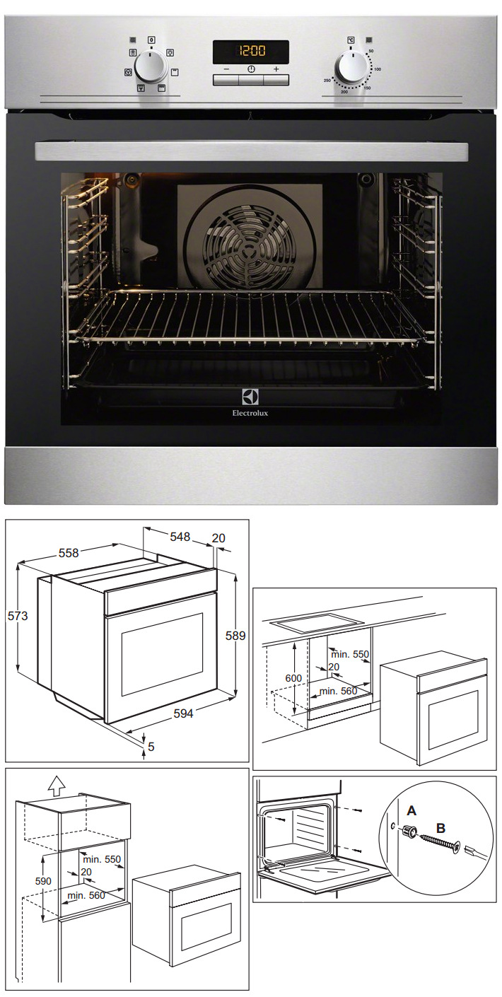 ELECTROLUX EOB3400DOX