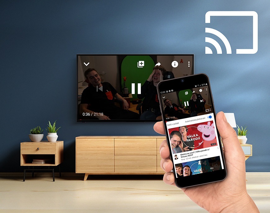 Televize JVCLT40VAF3235, chromecast