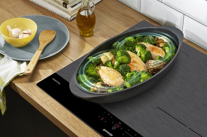Indukční varná deska Gorenje GI6421SYB, černá, BridgeZone