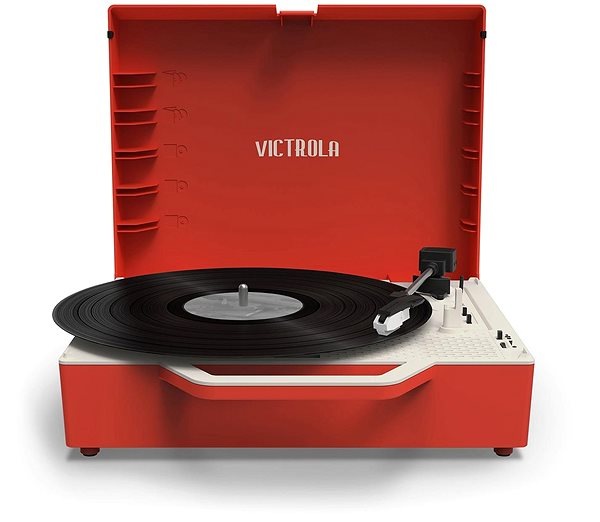 Gramofon Victrola VSC-725SB Re-Spin, červený