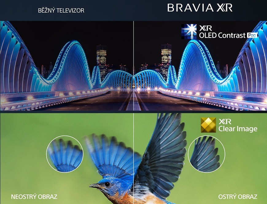 Televizory Sony, technologie XR OLED Contrast Pro