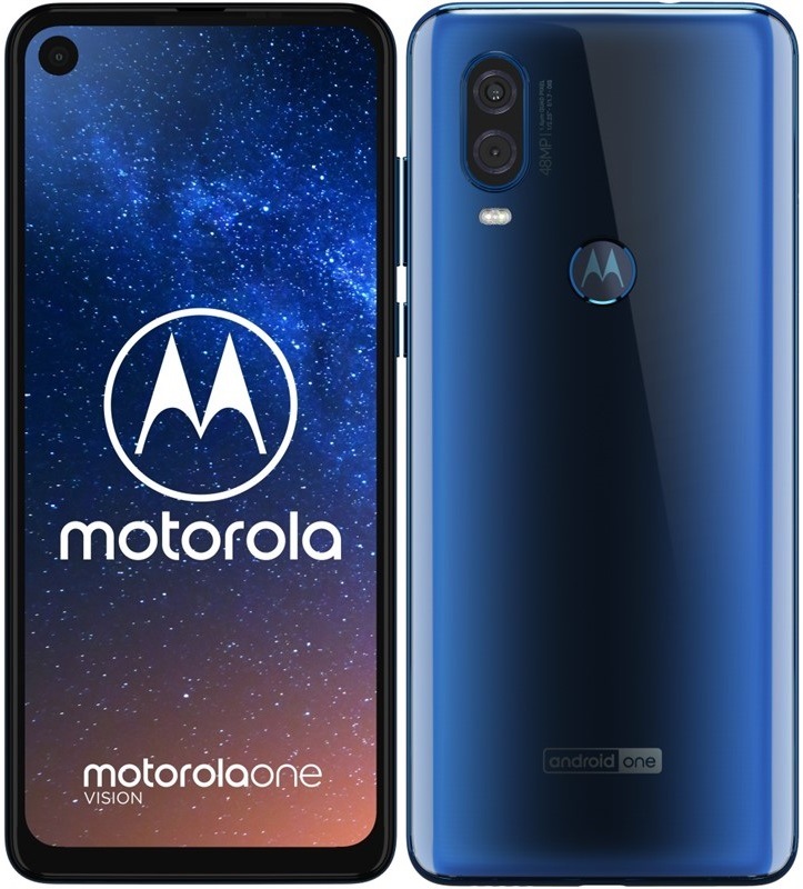Motorola Moto One Vision, modrá