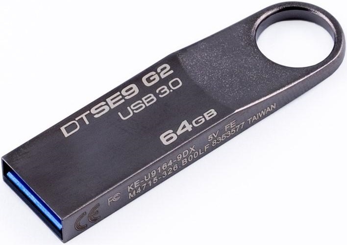 Kingston DataTraveler SE9 G2 Premium, 64 GB, šedá/kovová