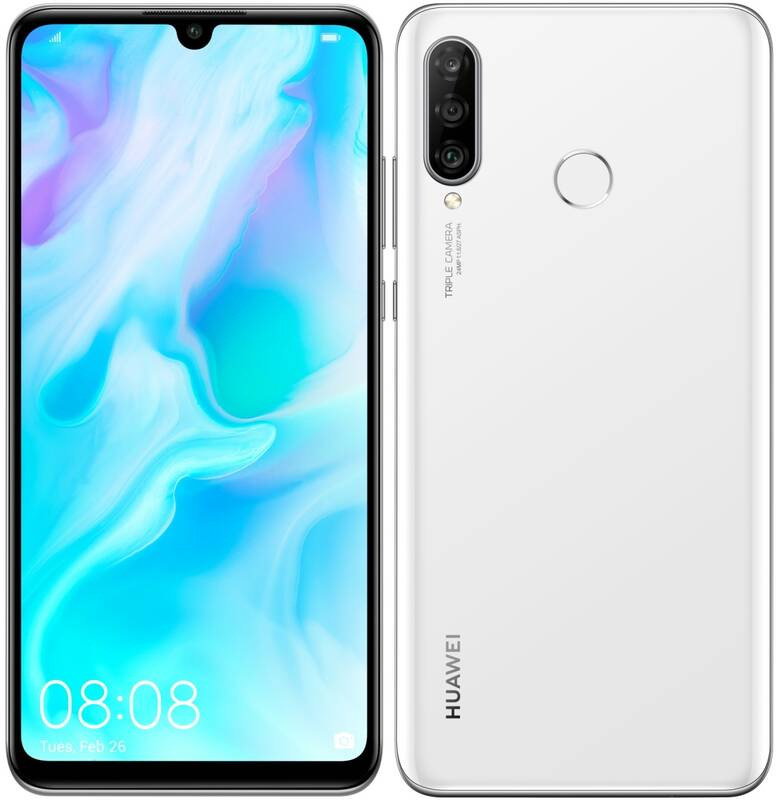 Huawei P30 lite, bílá