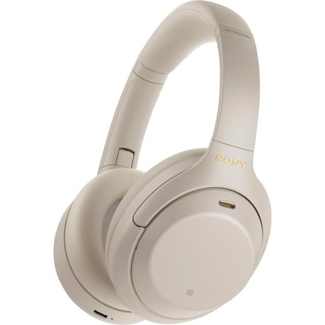 Sluchátka Sony WH-1000XM4, stříbrná