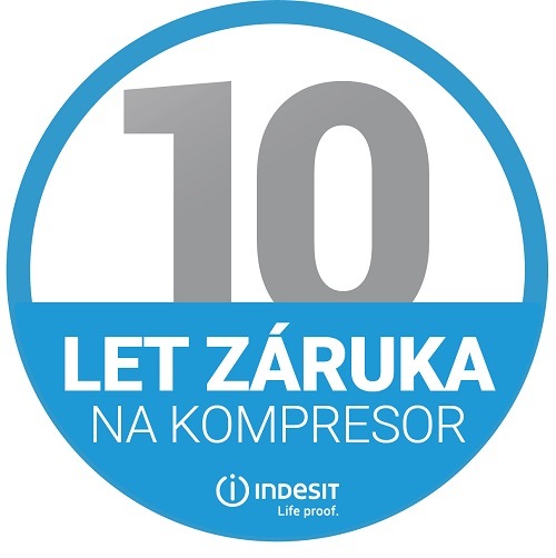 Prodloužená záruka na kompresor 10 let Indesit