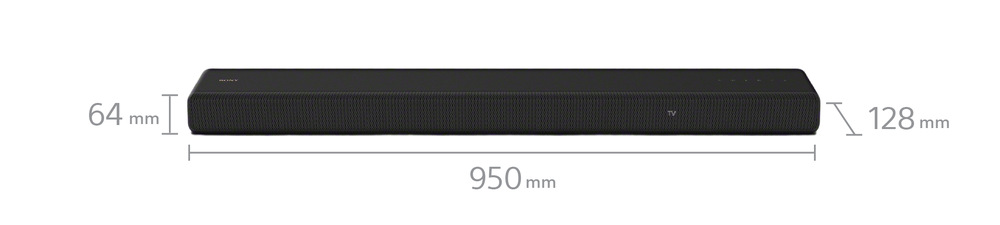 Soundbar Sony HT-A3000, rozměry