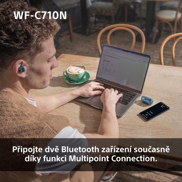 Sluchátka Sony WF-C710N Noise Cancelling - modrá