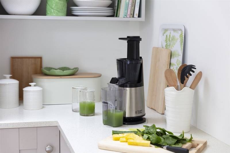 RUSSELL HOBBS 25170-56 Slow Juicer, černá/nerezová