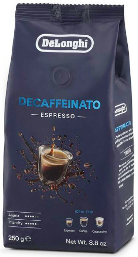 Káva zrnková De'Longhi Decaffeinato 250 g