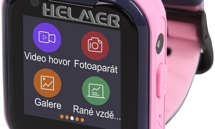 Helmer LK709 dětské s GPS lokátorem, růžová