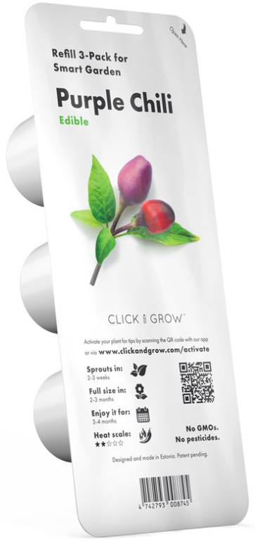 Semínka Click and Grow Fialové chilli - 3 ks