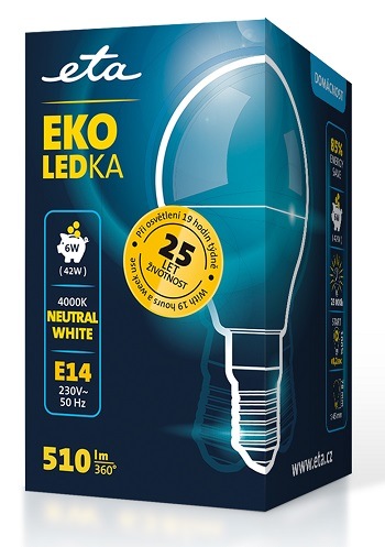 žárovka ETAP45W6NW01 LED