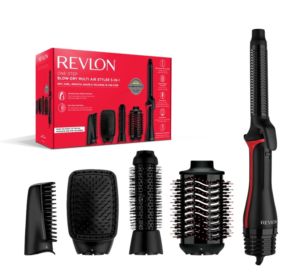 	Styler Revlon RVDR5371E One-Step Blow-Dry Multi Air Styler 5v1
