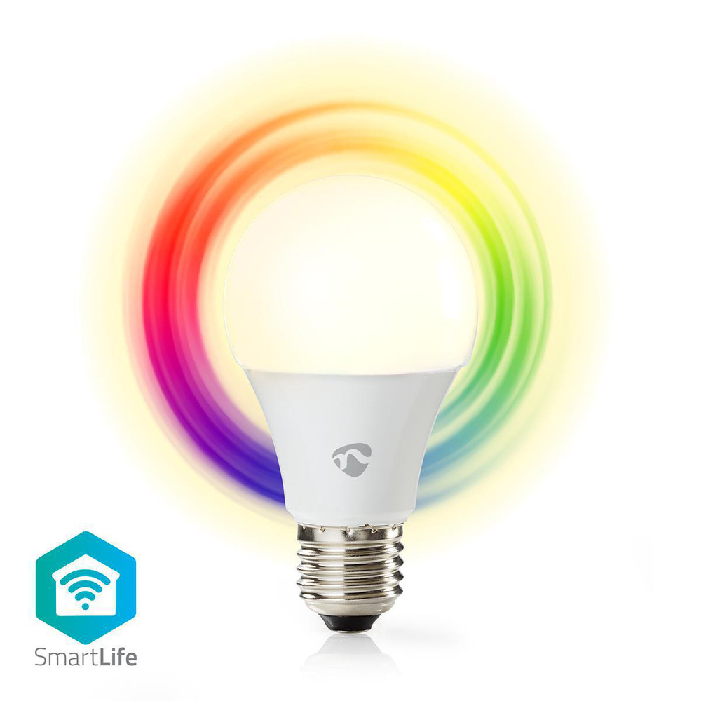 LED Nedis klasik, WI-Fi, 6 W, 470 lm, E27, barevná/teplábílá