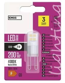 Žárovka LED EMOS 1,9W, G9, neutrální bílá (ZQ9525)