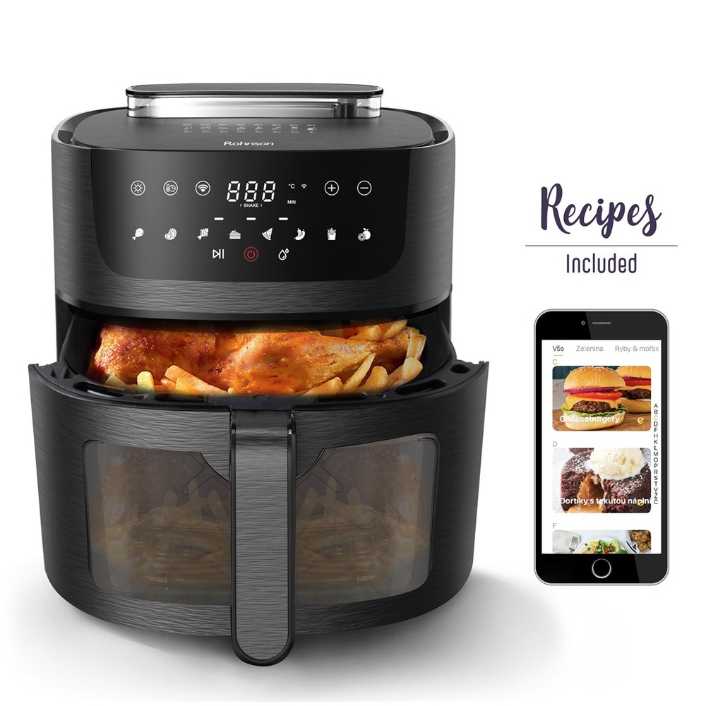 Fritéza horkovzdušná Rohnson R-2858 SmartChef XL 2 Wi-Fi, 8 l