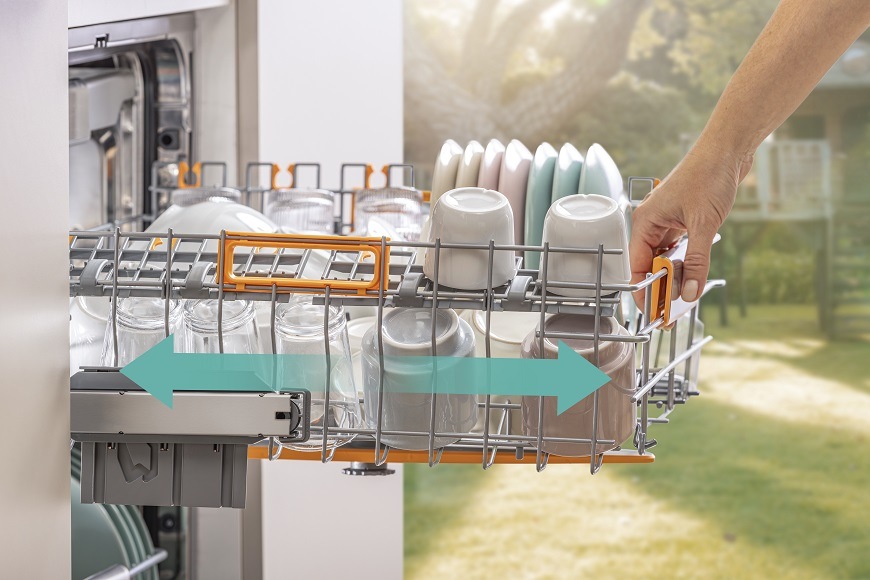 Vestavná myčka Gorenje GV663B65XXL, Snadná manipulace s nádobím