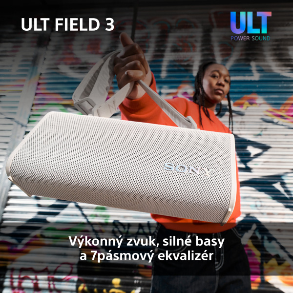 Přenosný reproduktor Sony ULT FIELD 3, bílý
