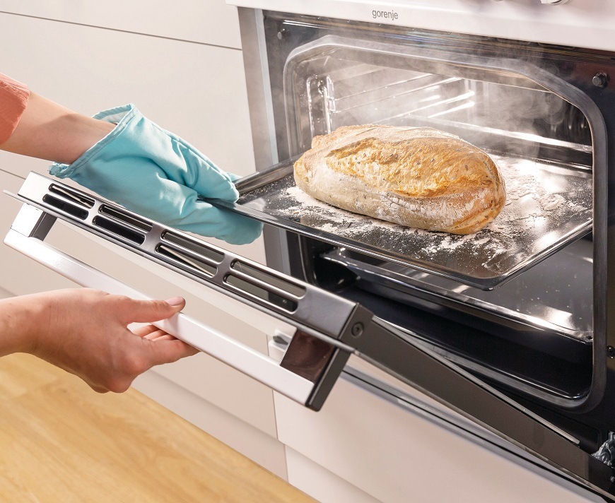 Sporák Gorenje GKS5C75WF, bílá, funkce ExtraSteam