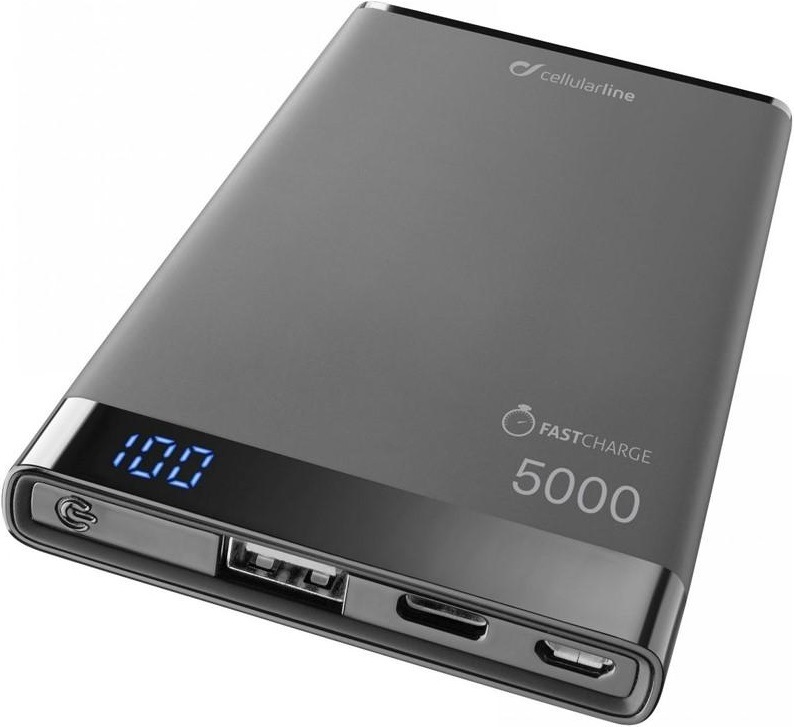 CellularLine Freepower Manta S, 5000mAh, USB-C, černá