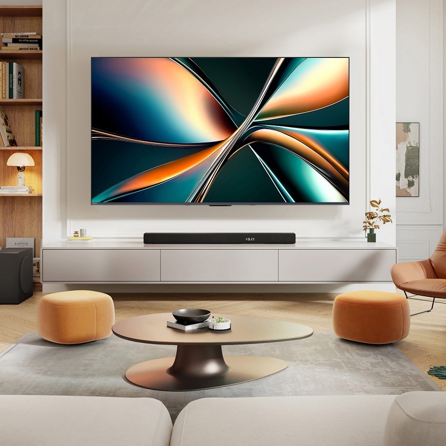TV Hisense 75U7Q, v domácnosti