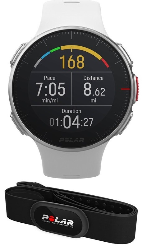 Polar Vantage V s hrudním pásem, bílá