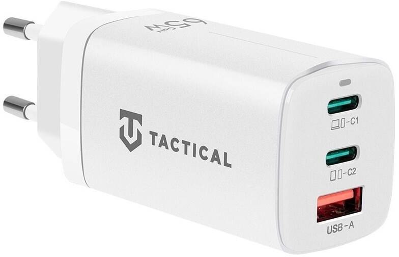 Tactical FlashBang, 2× USB-C, 1× USB-A, GaN, 65 W, bílá 