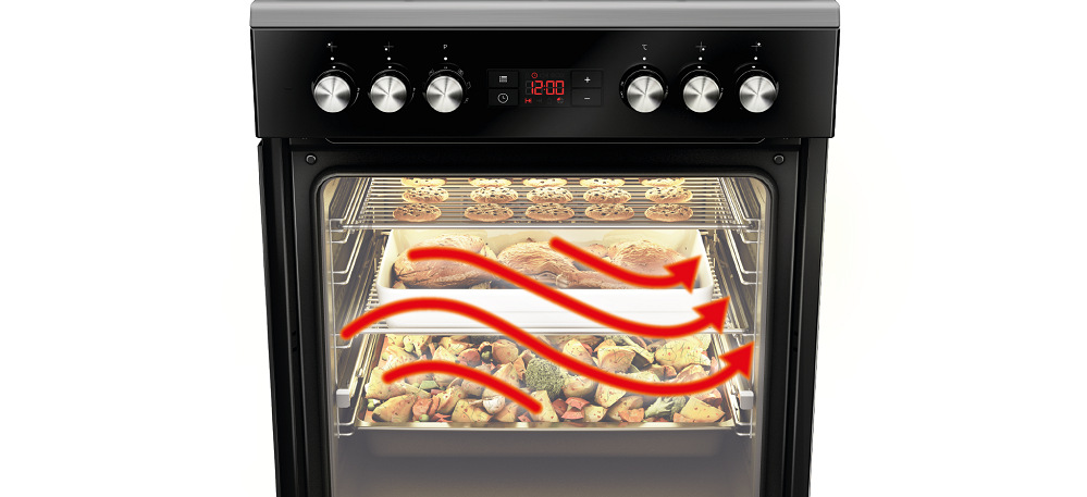 Sporák K60 Beko FBM62330GWDTN, bílý, horkovzduch