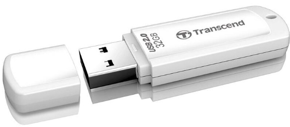 Flash USB Transcend JetFlash 370 32 GB USB 2.0 - bílý