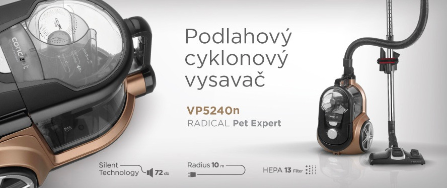 Bezsáčkový vysavač Concept VP5240N 4A Radical Pet Expert