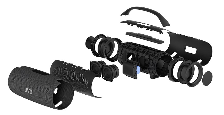 bezdrátový reproduktor JVC XS-E524B, zvuk