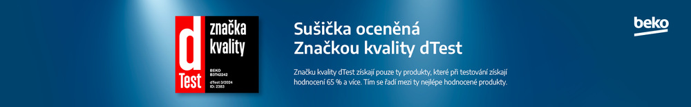 Sušička prádla Beko Beyond B3T42242, dTest ocenění