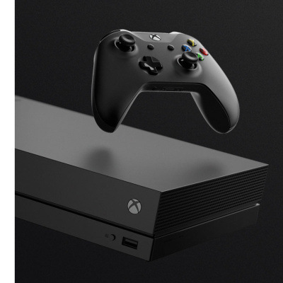 Xbox One X, černá